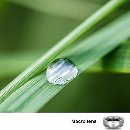 Lente para teléfono celular kit de objetivos macro gran angular ojo de pez 4