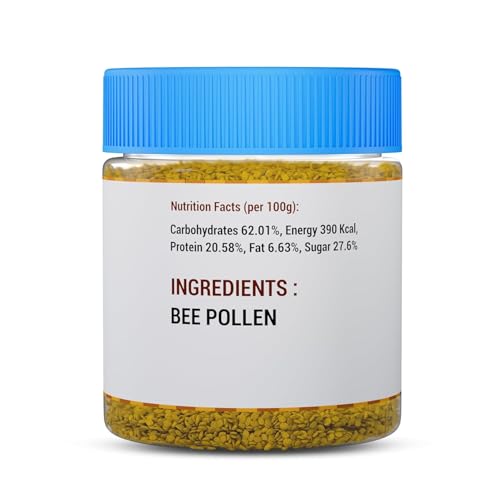Image of Jeena Sikho Bee Pollen Pro | Raw & Natural Bee Pollen | Nutrient-Dense Superfood | For Daily Energy & Nutrition | 200 g, Pack of 3