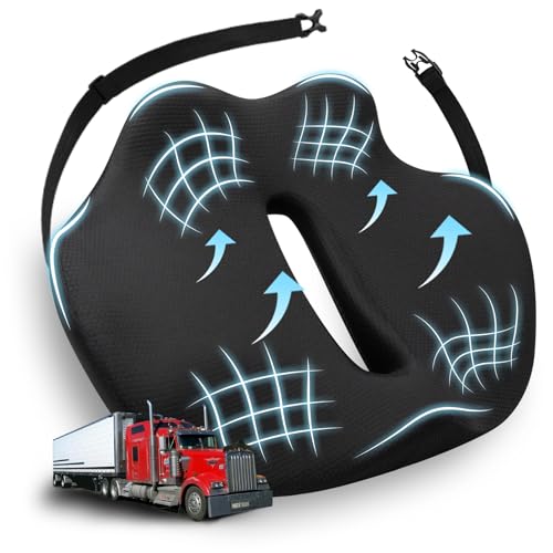 Japiroc X-large Seat Cushion For Truck Driver Upgraded Cushion For Back Suppo...
