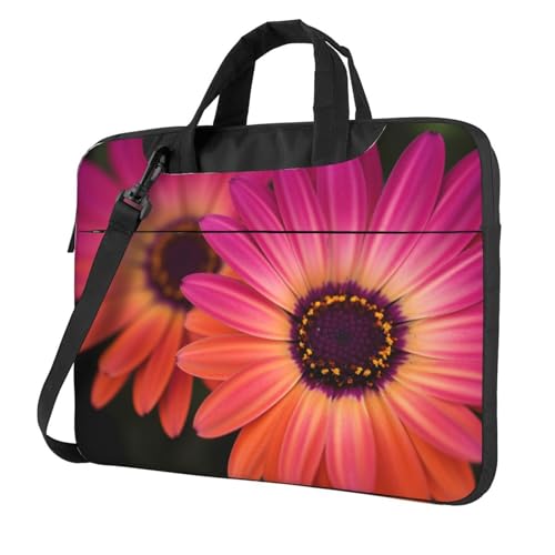 Sac pour ordinateur portable à fleurs pour le bureau, l'école et le voyage