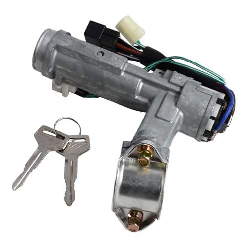 Molloparts 69005-12740 New Ignition Switch Lock Cylinder with Key Compatible with Toyota Corolla 1987 1988 1989 1990 1991 1992 45020-12-6 6900512740