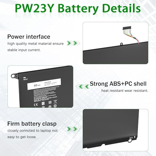 TUXIFPKU 60WH PW23Y Laptop Battery - image 3