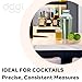 OGGI Measuring Shot Glass with Measuring Lines, 3oz / 90ml - Bartender Accessories, Jigger for Bartending, Shot Glass Measuring Cup with Ounces & Milliliters