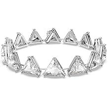 Swarovski Ortyx, Earrings and Bracelet Crystal Jewelry Collection, Clear Crystals, Rhodium Finish
