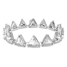 Swarovski Ortyx, Earrings and Bracelet Crystal Jewelry Collection, Clear Crystals, Rhodium Finish