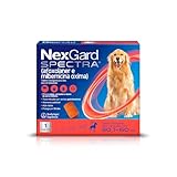 NexGard Spectra Antipulgas e Carrapatos e Vermífugo para Cães de 30,1 a 60kg - 1 tablete