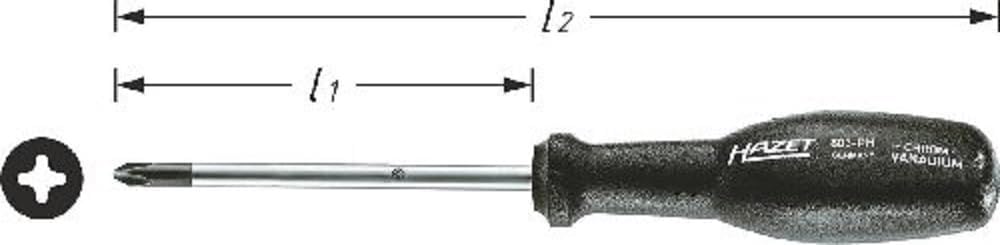 Hazet 803-PH1 Screwdriver "Trinamic" Philips Ph1