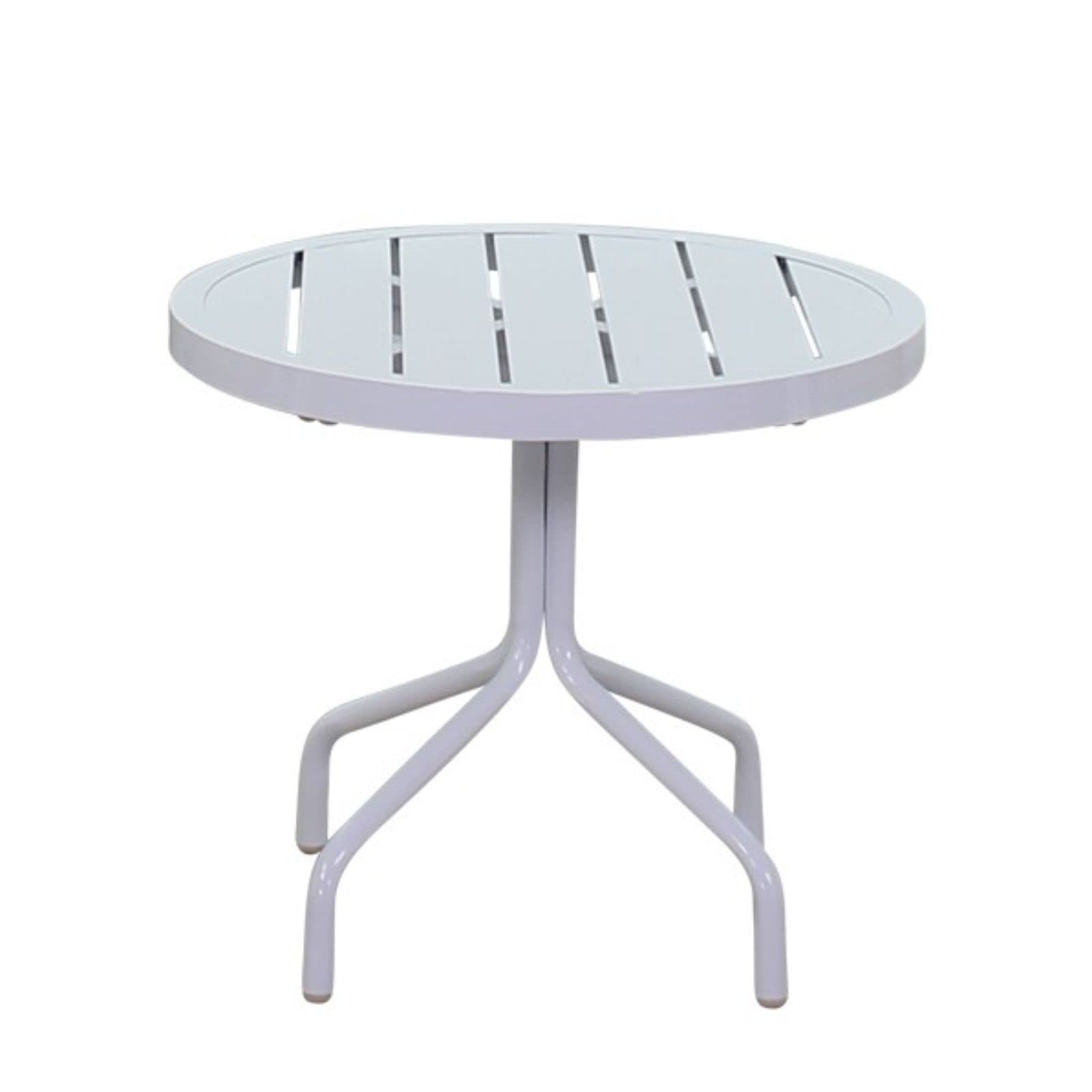 Courtyard CasualCourtyard Casual Santa Fe Collection 20" Round End Table, White