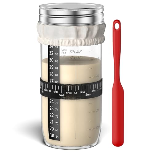 Kit de démarrage au levain contre les pains ratés : bocal 680g compatible four de chauffage