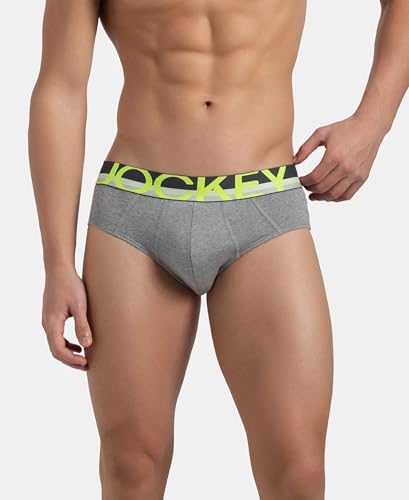 Image of Jockey FP01 Men Super Combed Cotton Solid Brief with Ultrasoft Waistband