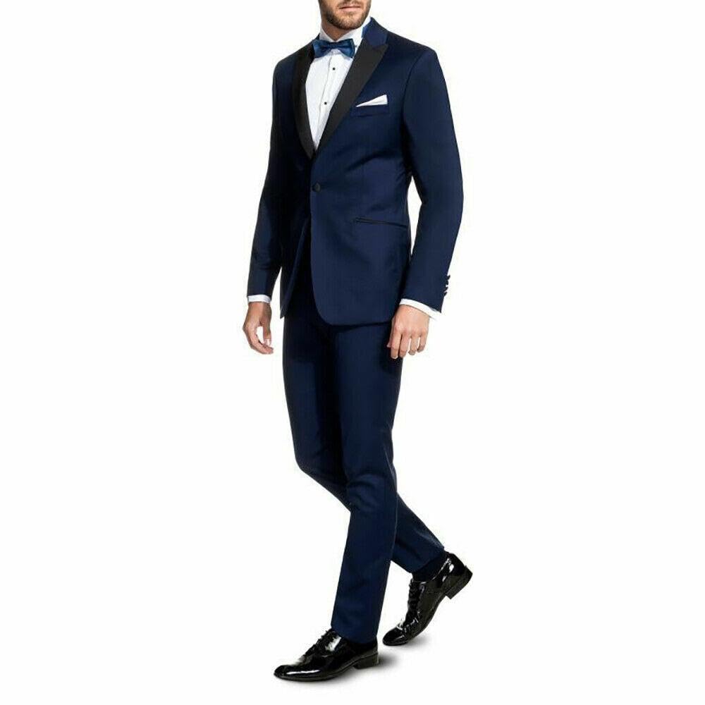 Smoking Uomo Abito Elegante Giacca e Pantalone Matrimonio Cerimonia Linea Sartoriale