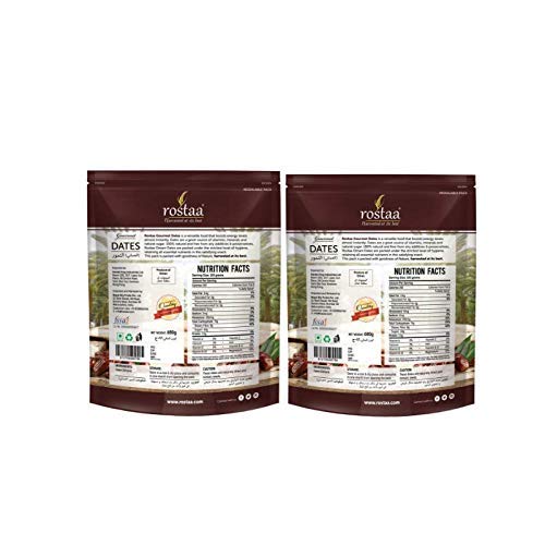 Image of Rostaa Cash & Carry Omani Dates (680g X 4) | Premium Farm Fresh Omani Khajur | Naturally Sweet | Healthy & Nutritious Snack | Rich in Fiber, Vitamins & Minerals | Gluten Free, Non-GMO & Vegan
