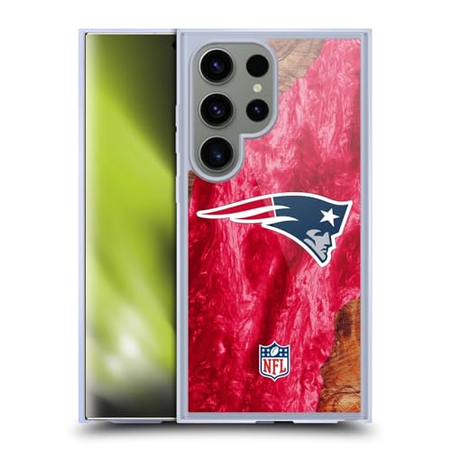 Coque Gel Patriots pour Samsung S24 Ultra Compatible MagSafe avec Finition Bois