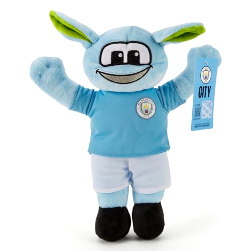 Man City Moonchester Mascot - Eco-Friendly 30 cm Plush Toy | Officially Licensed Football Collectible Manchester City Fans