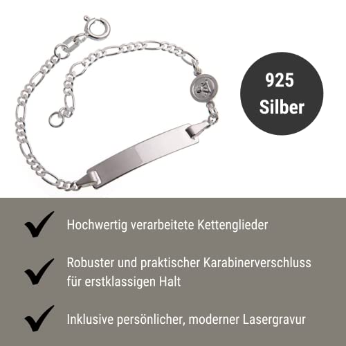 Bracciale per neonati e bambini, con nome e