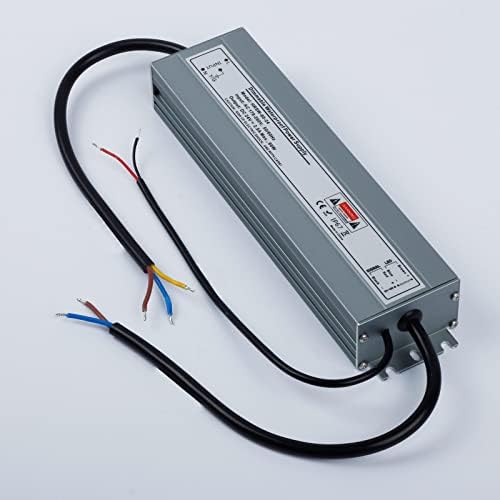 REYLAX LED Driver 24V Dimmable, IP67 Waterproof Transformer 60W 2.5A, LED Transformer AC 240V to DC 24V, Low Voltage LED Strip Power Supply Adapter, Constant Voltage PSU for Outdoor Garden Lighting