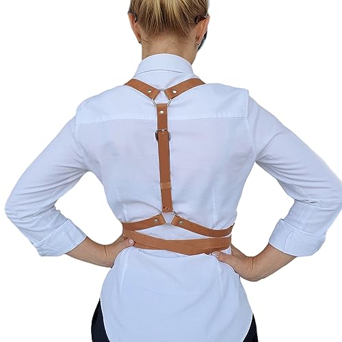 Women Punk Waist Belt Leather Harness Skinny Body Women Punk Leather Harness Body Chest Straps Gothic Clothing Adjustable Belts Women Bondage Harnesses Cosplay Party Rave Halloween Costume2