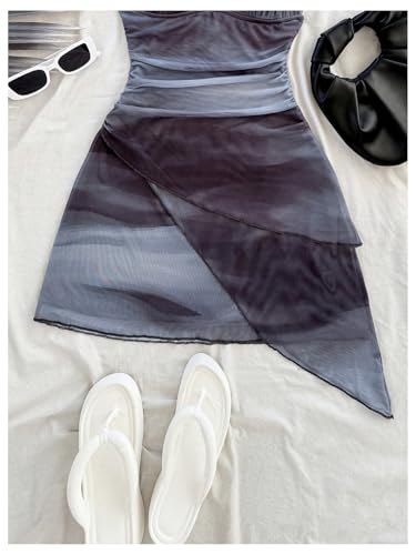 Image of BEAUDRM Women's Summer Mini Dress Halter Backless Vacation Beach Sundresses | Boho Dress, Floral Dress for Women, Vacation Beach Outfits, Going Out Dress, Brunch Outfits