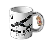 fieseler storch gauligletscher uhr Design/Druck aus Deutschland Tasse Fieseler Fi 156 Storch Flugzeug Luftwaffe STOL Hangelar Fliegen #32297