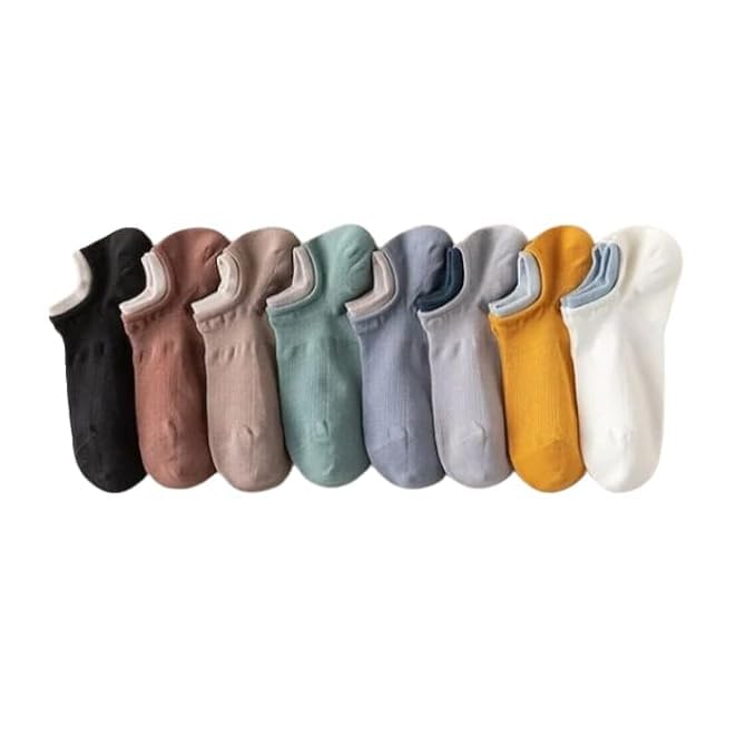 8 Pairs Of Premium Ankle Lenth Socks For Men Suitable for all Season, Soft & Breathable, Daily Use-image-6