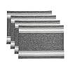 Solino Home Linen Placemats 14 x 19 Inch – Black and White Placemats Set of 4 – 100% Pure Linen Farmhouse Stripe Tablemats – Machine Washable and Handcrafted from Europen Flax