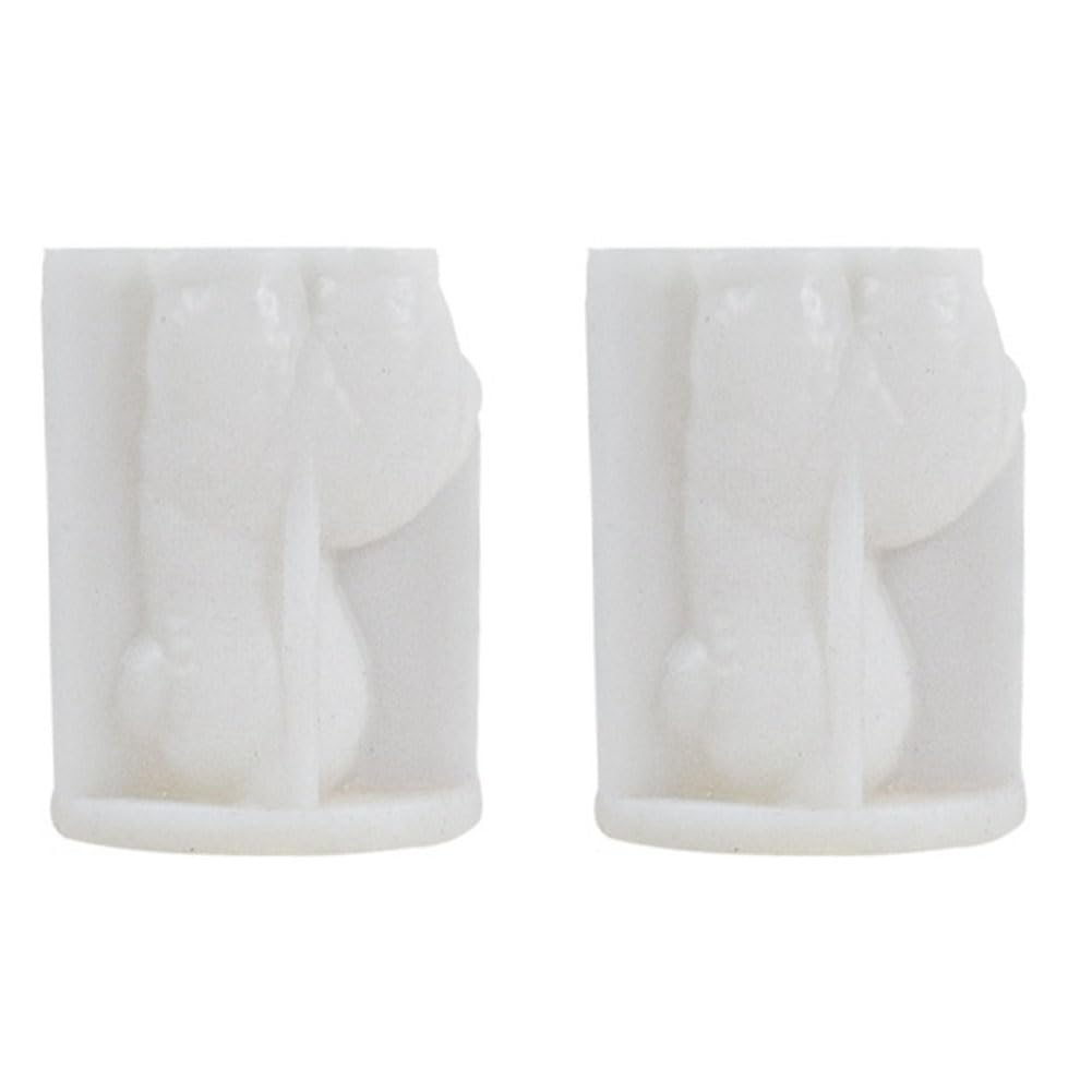 CTRLZS 2PCS DIY Cute Animal Scented Candle Soap Craft Gifts Making Resin Plaster Mold Silica Gel