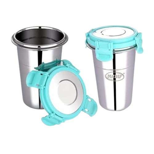 MARU Customised Stainless Steel Tumbler with lid, Leak Proof Glass Set of 2 pcs - 400 ml Each, Gift for Kids, Name Personalization and Choice of Green or Pink Color (B0CZ9DT2Z1) Amazon Price History, Amazon Price Tracker