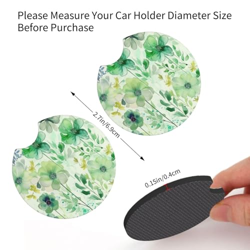 Portavasos para carro, juego 2 piezas, antideslizante negro miniatura 2