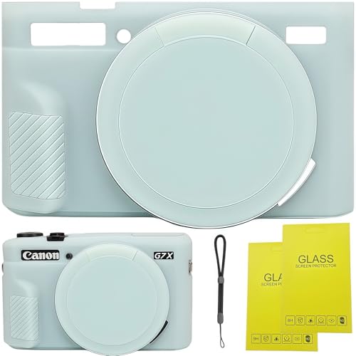 Funda para Canon Powershot G7X Mark II silicona verde