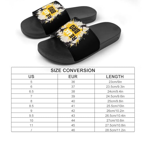 Lacrosse Relax Bro Slippers for Men Wormen Shower Bathroom Slipper Indoor Beach Non Slip Sandal2