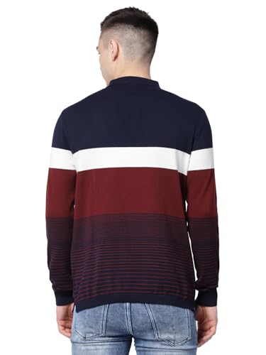 Image of Kalt Mens Basic Solid Full Sleeves Polo Cotton Blend Knitted Regular Fit Polo-Neck T-Shirts with Collar Stylish