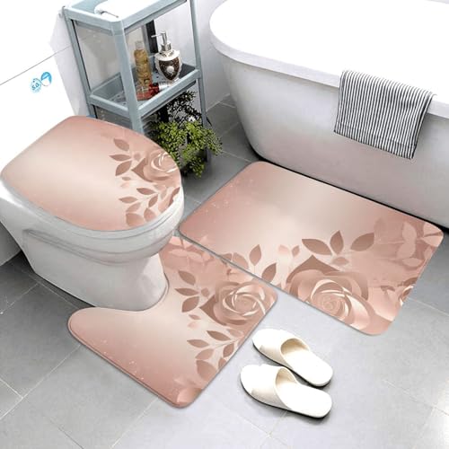 Tapis de bain antidérapant en flanelle microfibre super doux et épais de luxe - 4