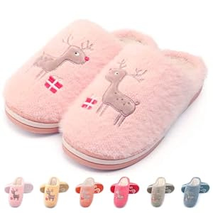 Geweo Slippers Women Men Winter Fluffy Slippers Memory Foam Slippers Comfy Warm House Slippers Non Slip Thermal Cotton…