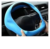 LMHGMUBVR Cubierta Volante Textura La Cubierta Guante Elástico La Cubierta Volante Silicón Universal Coche Multicolor Suave Accesorios Cubiertas Bricolaje Decoración Automóviles(Light Pink)