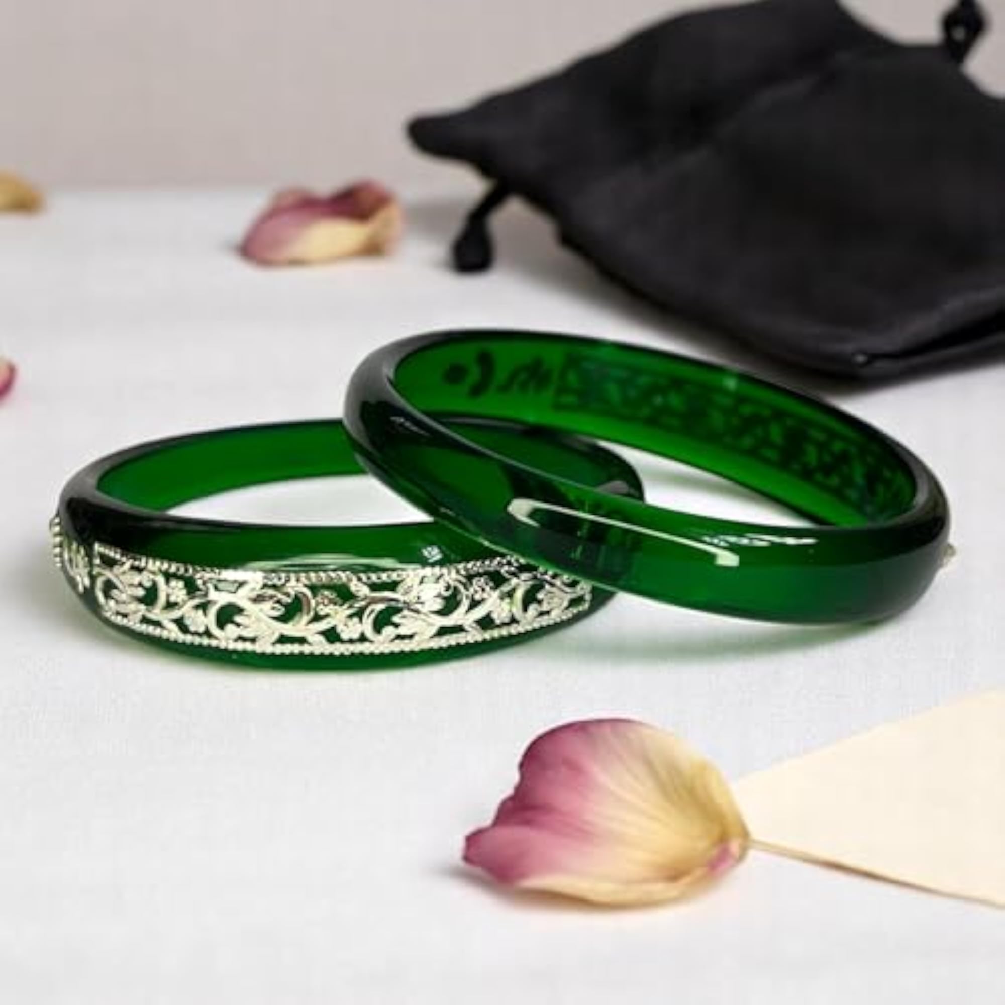 Women's 925 Pure Silver Pola Bangles with Purity Certificate