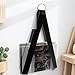 File Rack Leather Hanging File Organizer Office Wall Decor Storage Shelf Home Magazine Rack Letter Trays(Apricot)