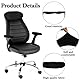 4 pcs Armlehnen Bezüge für Stühle Bürostuhl Arm Armlehne Abdeckungen Elastisches Nylon Armlehnenbezüge Bürostühle für Zuhause Büro Elbow Discomfort Schreibtischstühle Bezug Einfache (Schwarze)