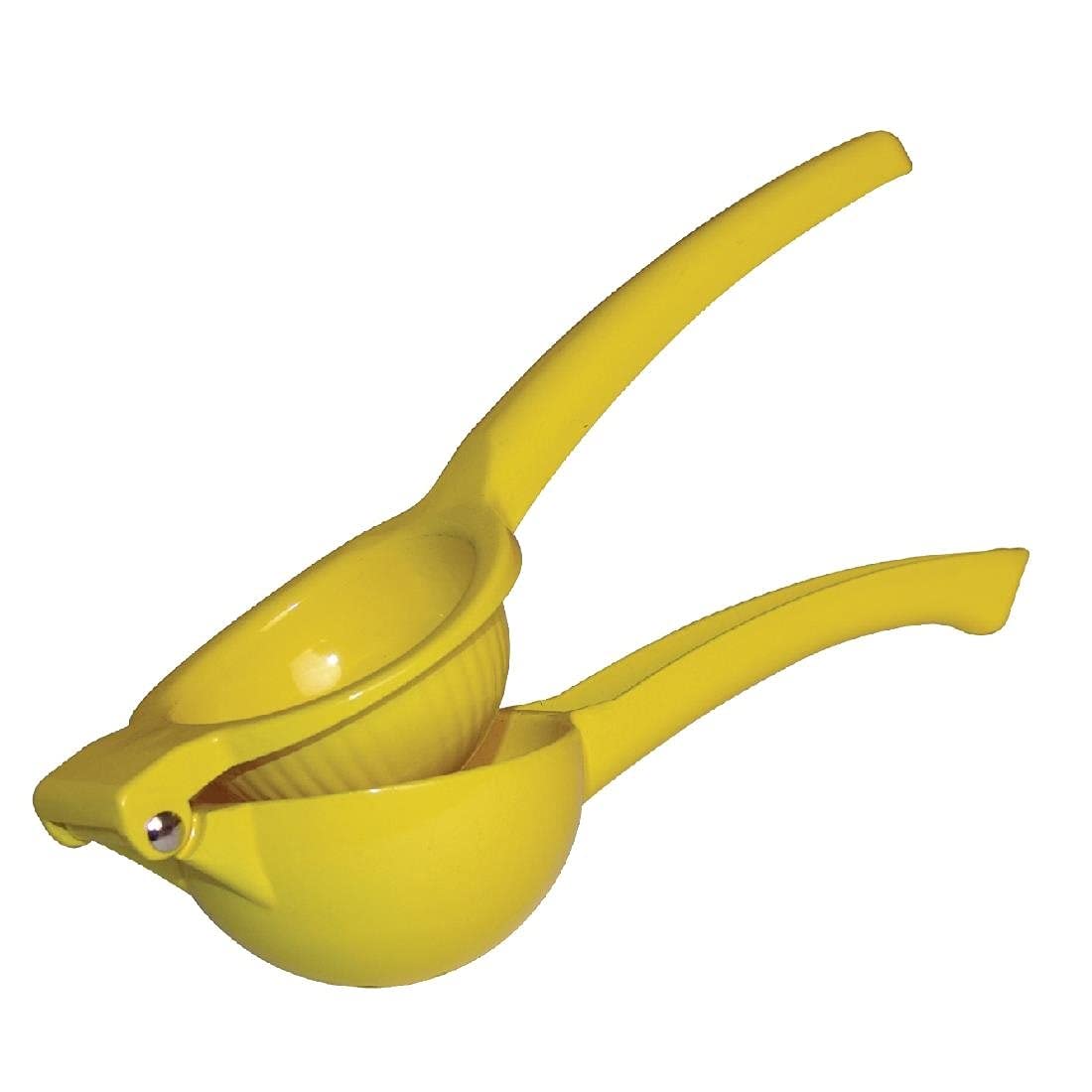 Hand Citrus Juicer Lemon Squeezer, Yellow, Powder Coated Aluminium, 60(H) x 82(W) x 225(D) mm, DP122