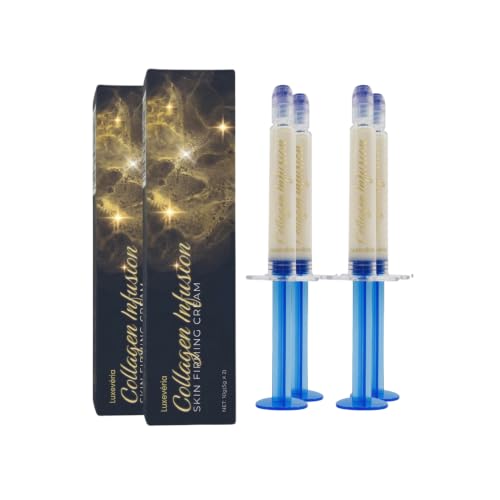 Luxevria Collagen Infusion Skin Firming Serum 2-Pack 10 g Hydrating Face & Neck Serum with Glycerin Allantoin & Hydrolyzed Collagen for Smoother-Looking Skin (2)