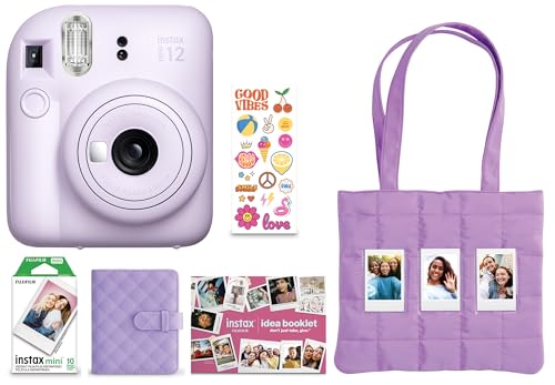 FUJIFILM Instax Mini 12 Holiday Bundle 2025 - Lilac Purple