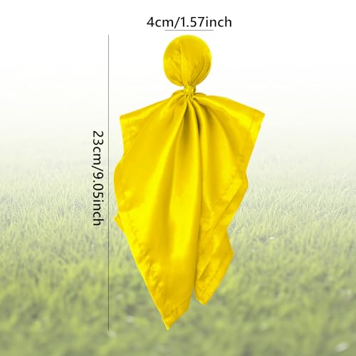 Dohia Football Penalty Flag Challenge Flag Referee Flag Tossing Flags for Football Games Party Accessory Referee Game Party D1-ZQFQQ (Yellow) - Thumbnail 2