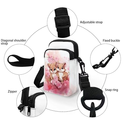 Women's Crossbody Bag Polyester Messenger Bag Zip Shoulder Bag Sling Bag for Phone Wallet4