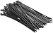 Produktbild AGT Kabelhalter: 100er-Set wiederverschließbare Kabelbinder, schwarz, 300 x 7,6 mm (lösbare Kabelbinder)