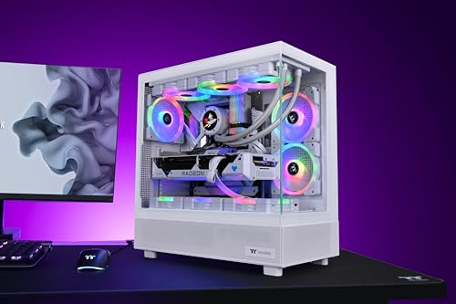 Gabinete Thermaltake View 270 TG ARGB Mid Tower para PC - Blanco con Vidrio Templado y Ventilador ARGB Preinstalado miniatura 7
