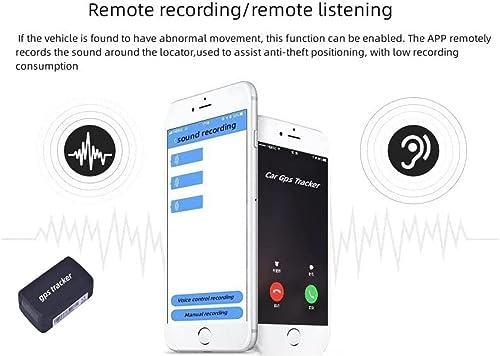 Strong Magnetic GPS Tracker,Car GPS Tracker,GPS/GSM/GPRS Tracking System with No Monthly Fee, Wireless Mini Portable Magnetic Tracker Hidden for Vehicle Anti-Theft/Teen Driving (Black)
