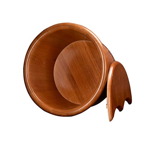 Spa de pies de madera con cubierta 26 cm natural miniatura 5
