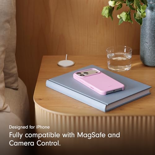 Image of Beats iPhone 17 Pro Max Case with MagSafe & Camera Control, Matte Finish, Microfibre Lining - Pebble Pink
