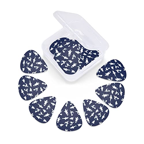 Lot de 12 médiators tendance et durables avec motif requin pour guitare électrique et basse - Les Beatles, Paul McCartney, John Lennon, RIngo Starr, George Harrison Lot de 12 médiators tendance et durables avec motif requin pour guitare électrique et basse – Image 7