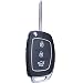 Keyless Remote Replacement Entry 3 Buttons Repair Flip Smart Remote Key Fob Shell Case for 2013 2014 Hyundai Santa Fe