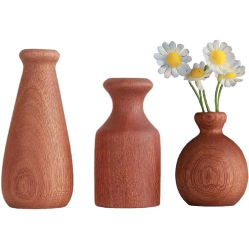 Vase en bois pour fleurs séchées : la solution pour une déco durable - 2